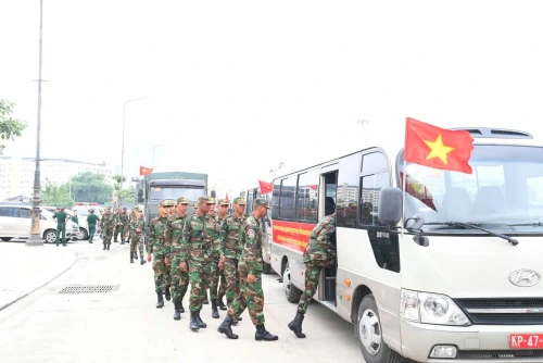 Tây Ninh Long Trọng Đón Đoàn Quân Đội Hoàng Gia Campuchia Tham Gia Diễu Binh Quốc Khánh 2/9